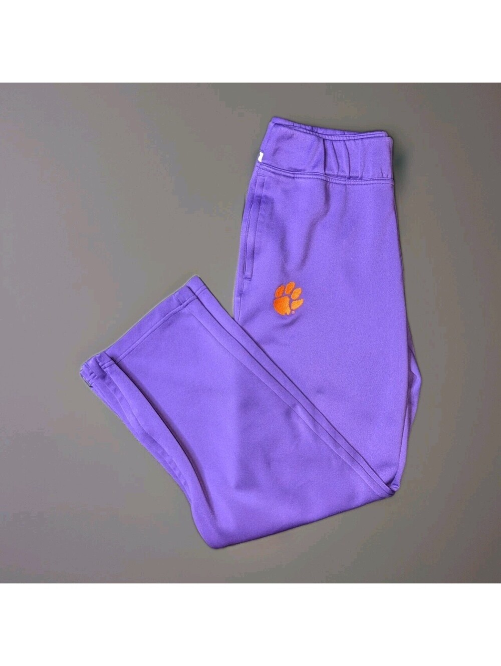 Nike Dri fit Clemson Tigers Pants Purple Orange Medium